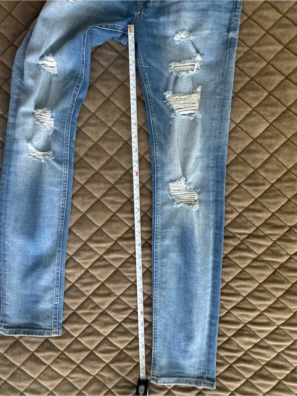 Jack & Jones Liam Skinny Distressed Stretch Denim Jeans 30x30